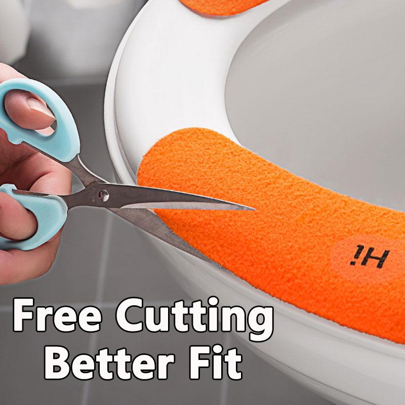 [Большой размер]1 пара чехлов на сиденья унитаза, универсальные моющиеся чехлы для сидений унитаза, наклейки на сиденья унитаза, набор для сидений унитаза