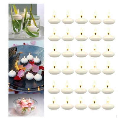 30шт без запаха плавающие свечи Tealight для свадеб и Рождества