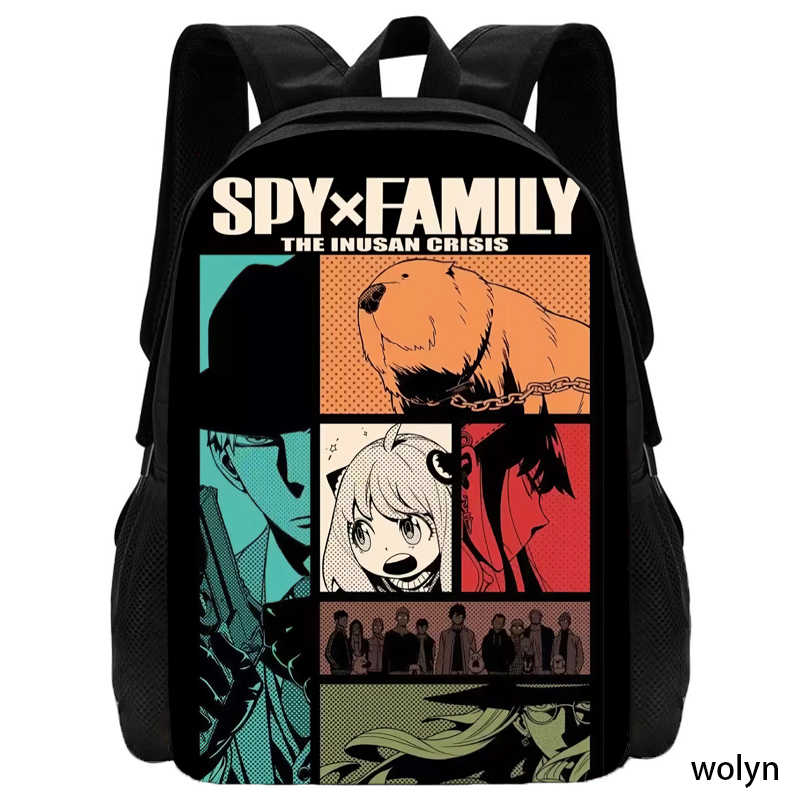 Школьный рюкзак Spy Cartoon Anime Backpack Семейный рюкзак, легкий школьный рюкзак Mochila, рюкзаки для детей, сумки для девочек
