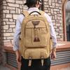 Backpack Men's Backpack Large Capacity Outdoor Rugged and Durable Backpack Canvas Short Trip Bag Luggage
