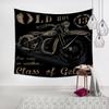 American Style Graffiti Cartoon Tapestry Car Road Tavern Wall Decoration Background Cloth Ins Wind Hanging Cloth