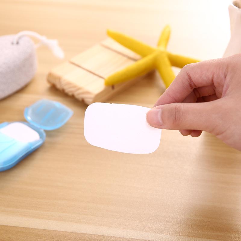 Портативное мини-бумажное мыло для путешествий на открытом воздухе, бумажное мыло для мытья рук, чистые ароматические ломтики листов