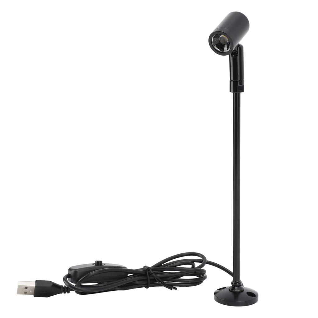 Standing Cabinet Spotlight LED Jewelry Display Spotlight Standing USB Powered Aluminium Mini Spotlight Lamp for Arts