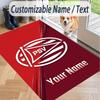 Custom Text Printed Rug PSV Eindhoven FC Non Slip Floor Carpet For Home Room Decor