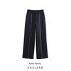 Kaslead New Arrival Women's Clothing Fashion Style Stylish Simple and Versatile Zipper Ornament Straight-Leg Pants 8484683