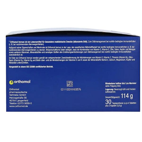 Комплекс для иммунитета, Immun Caps Tabs, Orthomol  30пакетов (36605009)