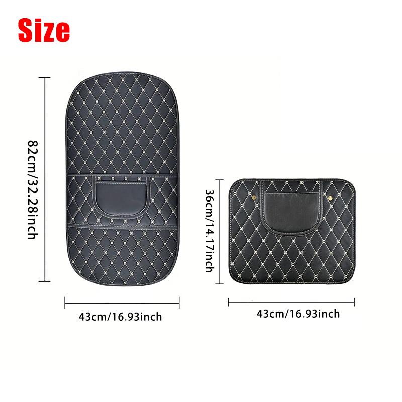New PU Leather Car Anti-Kick Mats Auto Seat Back Protector Cover For Children Car Back Seat Anti-Dirty Pad Car Accessories