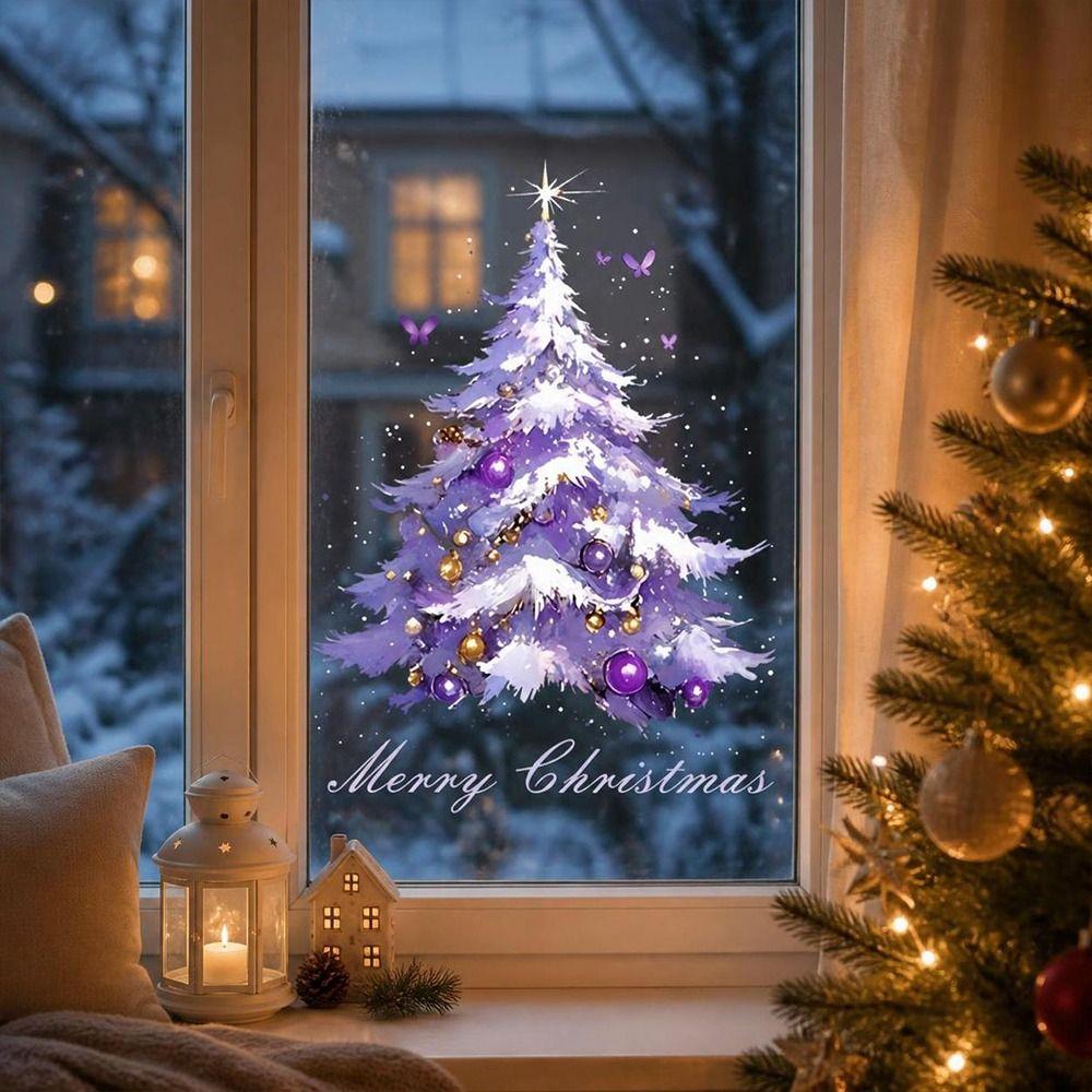 Static Cling Christmas Window Decals Holiday Glass Decals Static Cling Stickers Home Holiday Decor