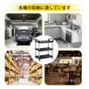 Tool Cart with Casters, 3-Tier Service Cart, Kitchen Cart, Kitchen Cart, Garage, Tool Storage, Commercial Use, Antibacterial, Resin Tool Cabinet, Trol