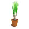 Dragon Tree Ornament with Broom Brush Trashcan Dustpan Detachable Cleaning Tools Dust-Free Simulated Potted Green Plants Home Office Decoration