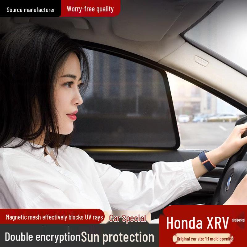 Магнитная солнцезащитная шторка для Honda XRV: Защита от УФ-излучения и теплоизоляция боковых окон