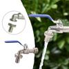 High Quality Garden Spout Ball Type Valve Blue Handle Hose Plug Water Tap