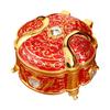 Decorative Enameled Metal Keepsakes Container For Home Office Organization Artistic Display Case Desk Organiser