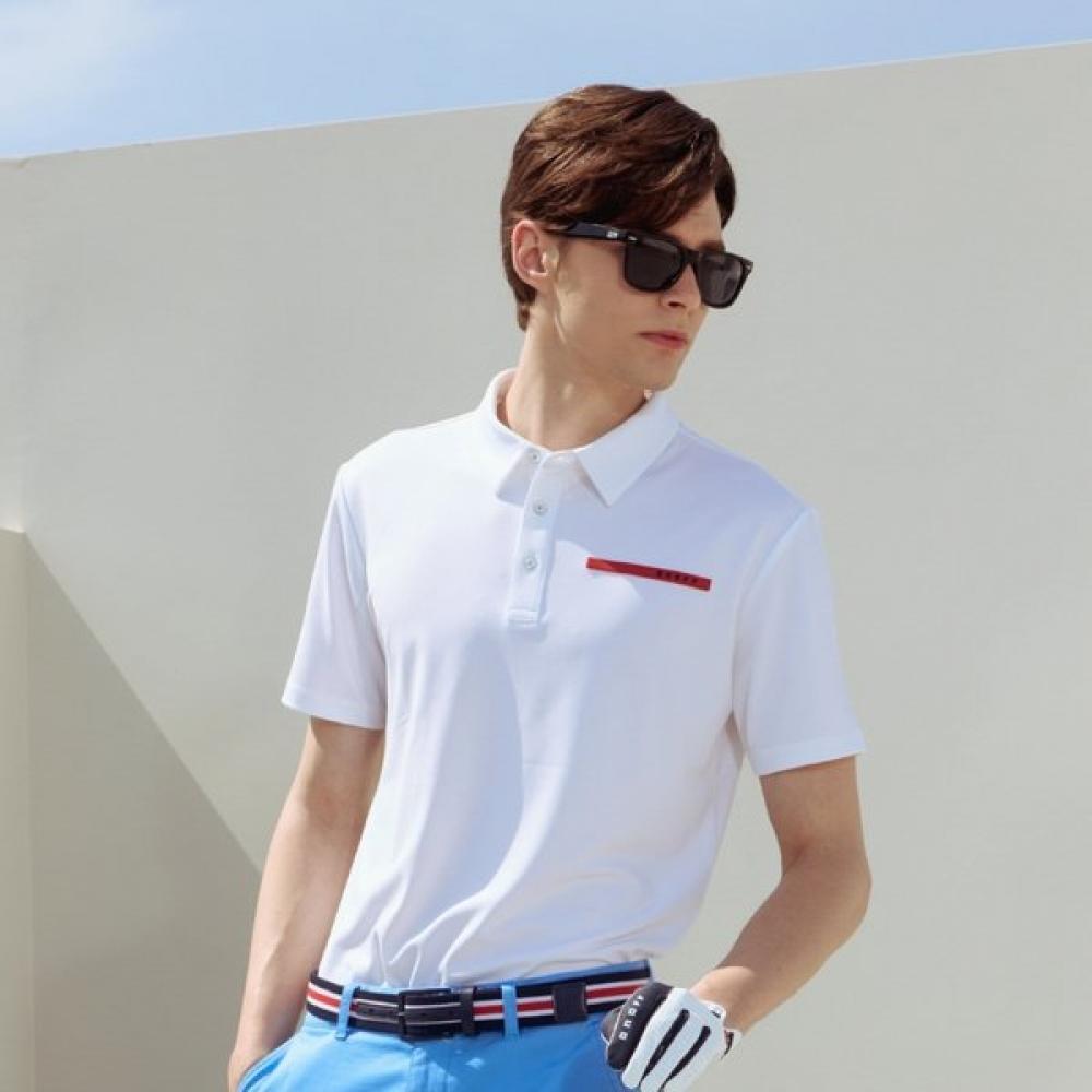 Onoff Men S FuncTional Pique ShorT Sleeve T ShirT Of9513ga whiTe