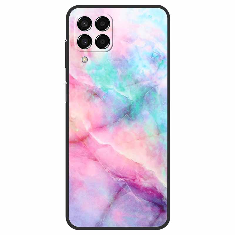 Чехол для Samsung Galaxy M33 / M53 Мраморный Мягкий Силиконовый Задний Чехол для Samsung M53 2022 Fundas Чехол M 33 53 5G Чехол для Телефона Coque