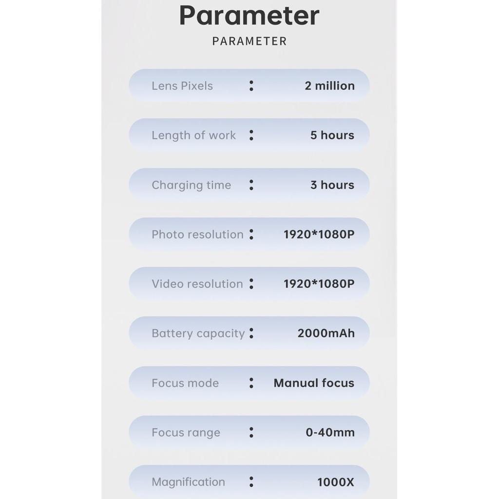 4,3-дюймовый цифровой микроскоп 1080P 50-1000x монетный микроскоп 2000 мАч паяльный микроскоп для ремонта электроники печатных плат ПК ноутбука