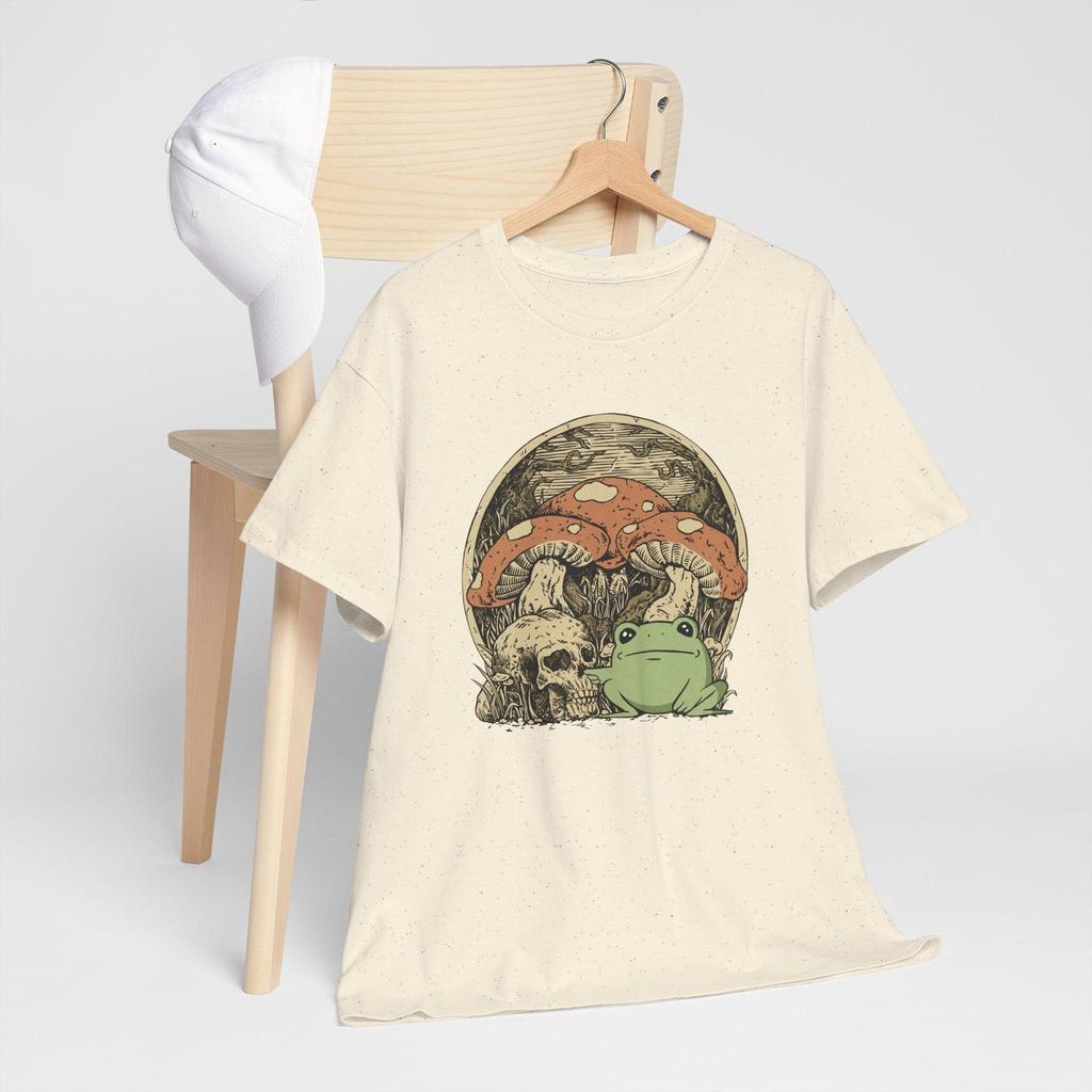 A frog and a skull cottage core vintage Unisex T-shirt