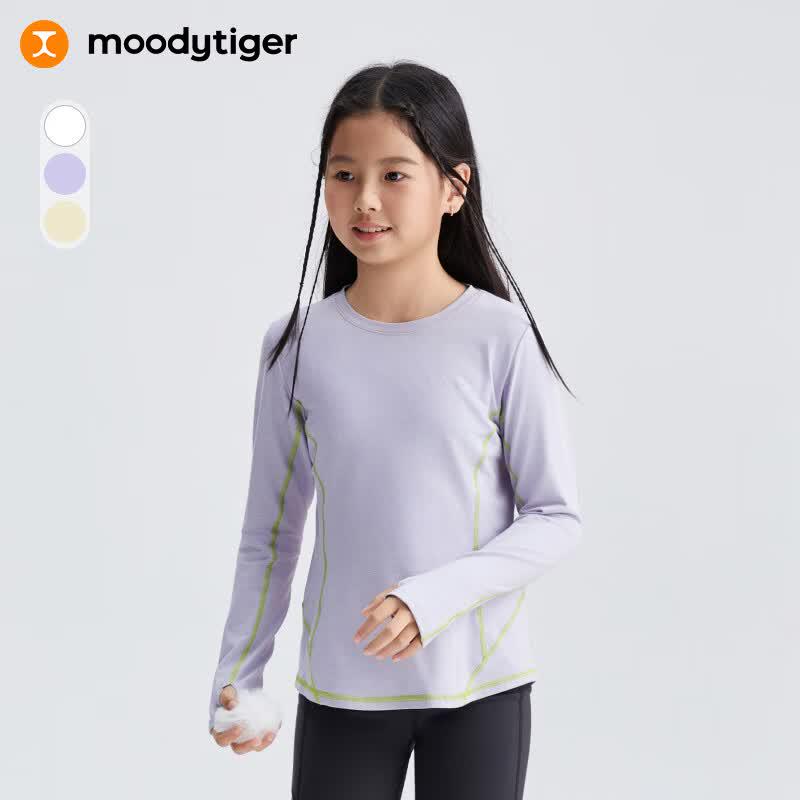 Moodytiger Girls' Long-Sleeve Performance T-Shirt
