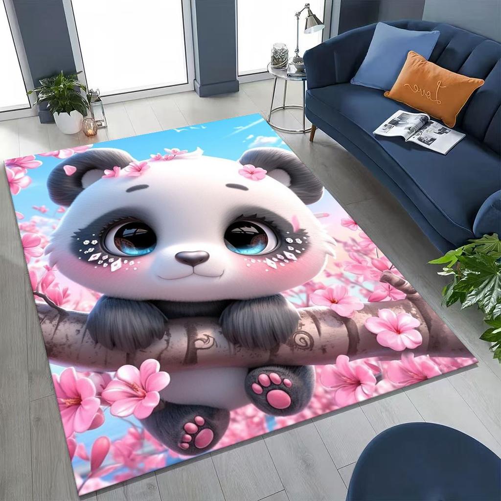 Новый Ковер Dream Panda Милый Мультяшный Арт для Спальни Гостиной Дивана Домашний Коврик Декор,Большой Детский Игровой Нескользящий Напольный Коврик Подарок