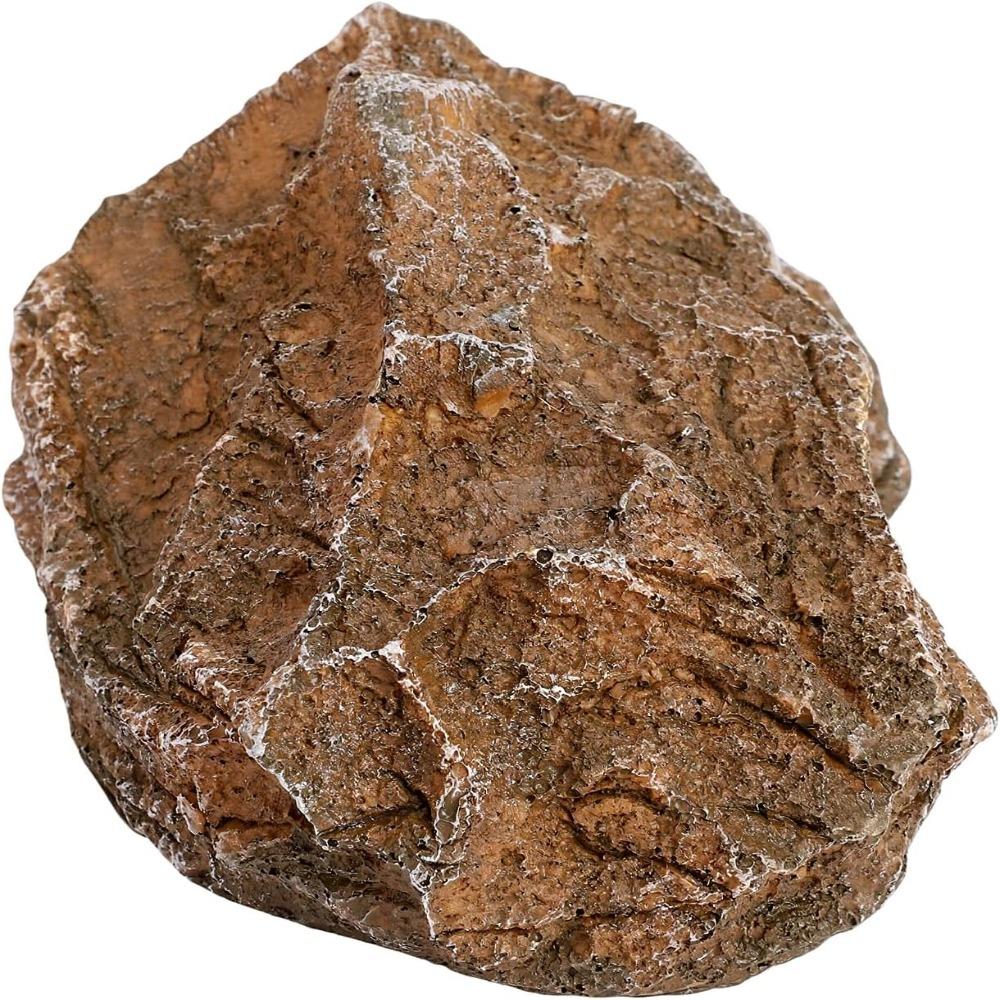 Resin Resin Rock Simulation Flat Base Hideout Decor Decorative Natural Rock Design Pet Enclosure