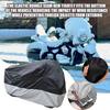Чехол для мотоцикла Сверхпрочный Легкий Водонепроницаемый Чехол Всесезонный Ветрозащитный Защитник для хранения С отверстиями для замка Для гаража