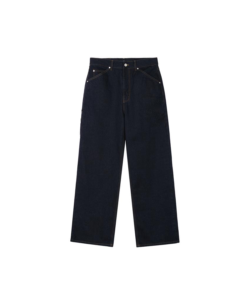 REST&RECREATION Logo Ambo Denim Pants - Indigo Blue
