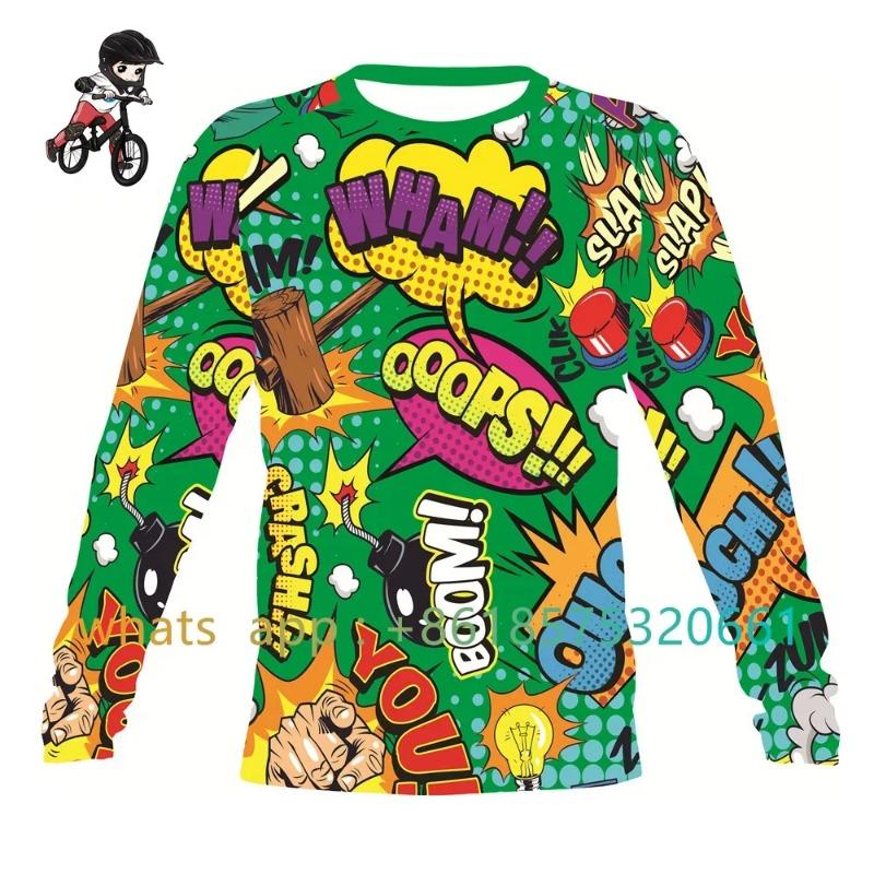 Kids Downhill Jerseys Ciclismo Mtb Offroad Dh Motorcycle Jersey T-shirts Bmx Bike Clothes For Children Ciclismo