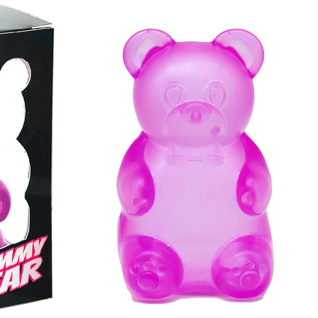 Squishy Gummy Bear Squeeze Toy - Stress Relief Fidget Sensory Toys, Soft Slow-Rebound Squishies for Anxiety, Hand Therapy