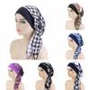 Headcloth Ethnic Print Women's Bandage Wide-Brimmed Elastic Turban Fur Nightcap