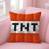 Game T-TNT Block Explosion Pillow Case Plush Fabric Soft Double-Sided Printed Sofa Warm Winter Home Gift Cushion Cover