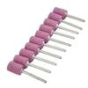 10Pcs Abrasive Mounted Grinding Stone Head 12mm Abrasive Polishing Wheel Bit Shank For Dremel Rotary Tools Grinder Drill