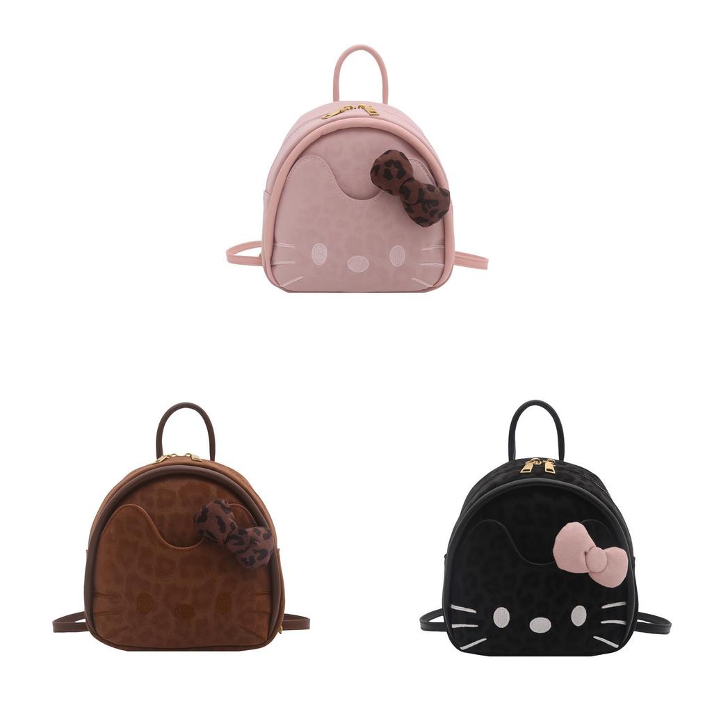 Hello Kitty Cartoon Cat Kids Backpack With Breathable Pu Material For School And Daily Use