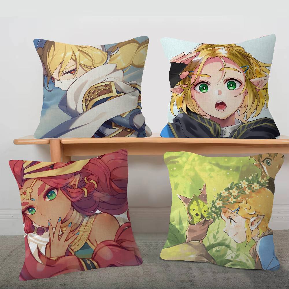 GAME The Legend Of Zelda Office Cushion Pillowcase Car Cushion CoverXCM Lumbar Pillowcase Sofa Pillowcover