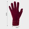 7 Colors Pleuche Autumn Winter Warm Gloves Mittens Full Finger Velvet Full Finger Gloves