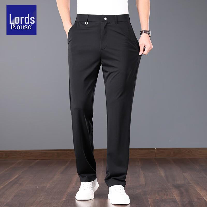 Мужские легкие брюки LOZ Premium из смесовой шелковой ткани в стиле business casual