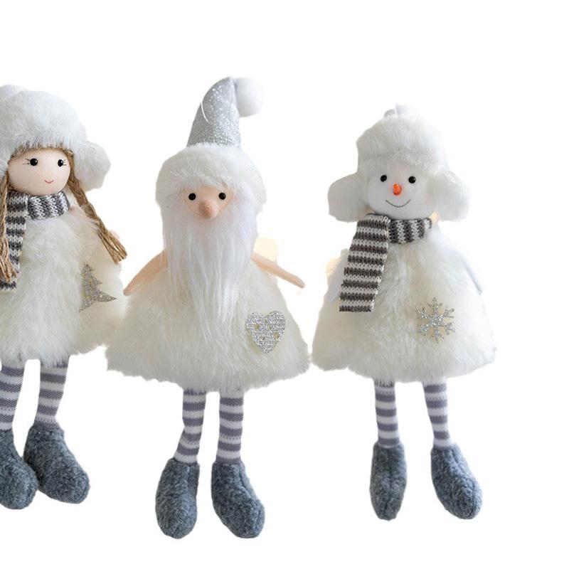 Christmas Furry Doll Home Party Xmas Tree Supplies DIY Decorative Festival Decorations