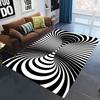 Stereoscopic Line Dizziness Carpet Living Room Sofa Home Decoration Large Carpet Anti Slip Bedroom Bedside Coffee Table Foot Pad