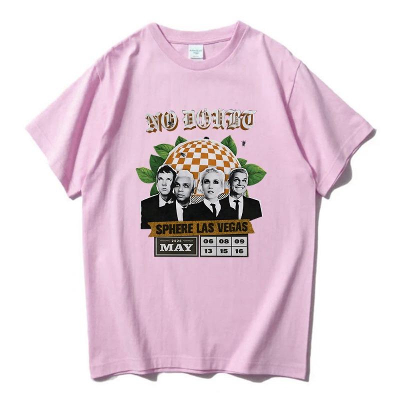 No Doubt SPHERE LAS VEGAS Tshirts Rock Band Graphic Printing T-shirt Short Sleeve Cotton Male Tees Unisex Streetwear women T Shirt