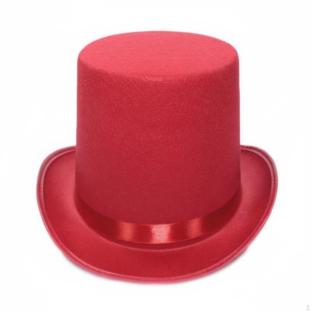Black Top Hat Stage Performance Magician Sorcery Show Prop for Cosplayers, Entertainers,