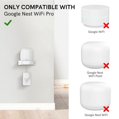 AHASTYLE Настенный кронштейн для Google Nest WiFi Pro Держатель из твердого ПК для сетевого маршрутизатора