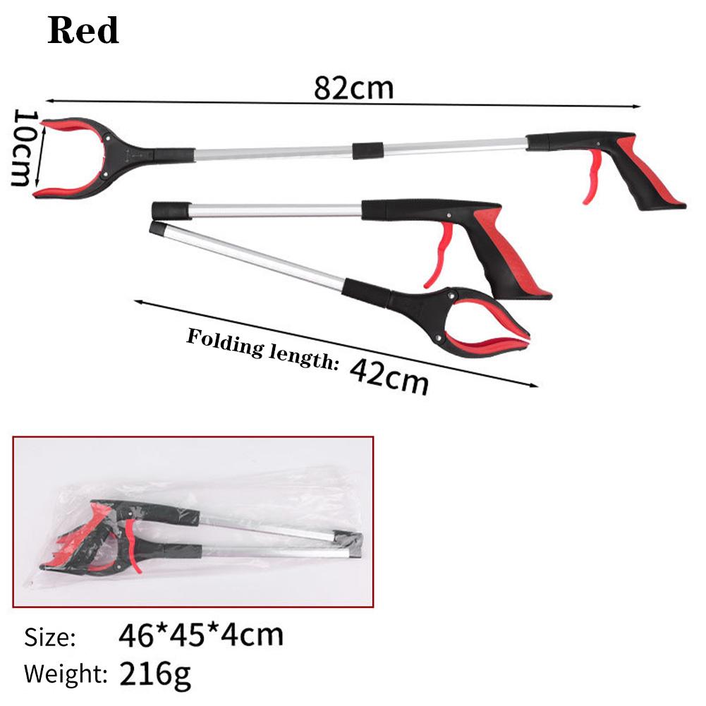 32" Foldable Grabber Reacher Tool, Portable Reacher Grabber Pickup Tool With 360° Rotating Jaw Magnet, Lightweight Trash Claw Grabbers For Elderly