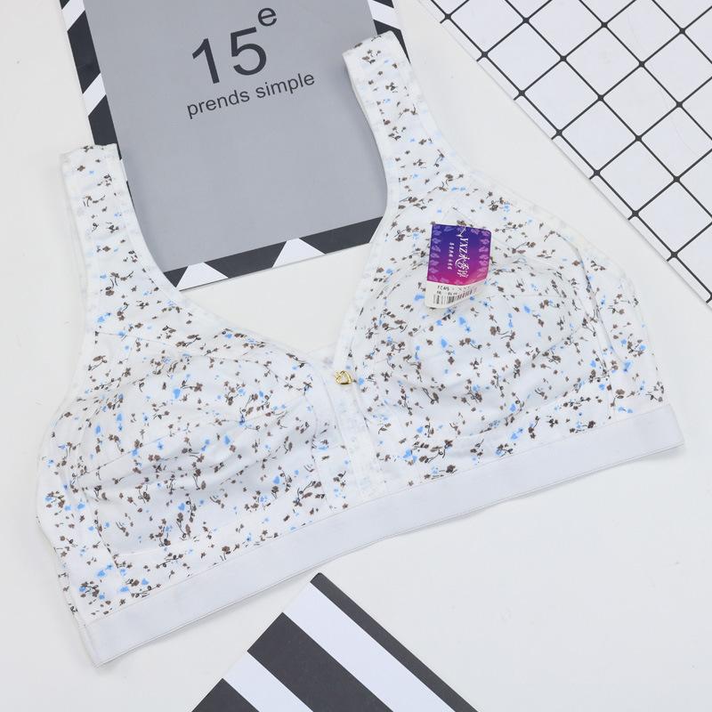 Mother Sleep Bra Autumn Thin Cotton Vest Bra Soft Cotton Underwear No Steel Rim Bra