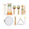 Orff Early Education Musical Instruments 6-Piece Set, Children'S Educational Percussion Music Combination Wooden Toys