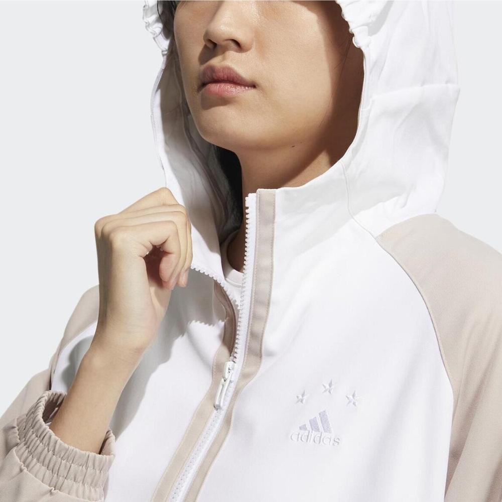 Adidas Женская тканая куртка Focus с контрастными вставками Lotus-Pink HY2814