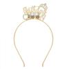 Stylish Metal Crown Birthday Queen Headband Set - Narrow Hair Accessories