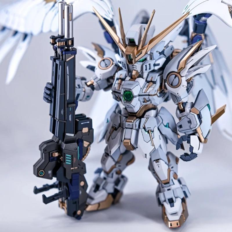 Новый Q-Version XXXG-00W0 MGSD Wing Zero EW 1/144 Гаражный набор Аниме Периферия Фигурка-конструктор Настольное украшение Подарок для мальчика