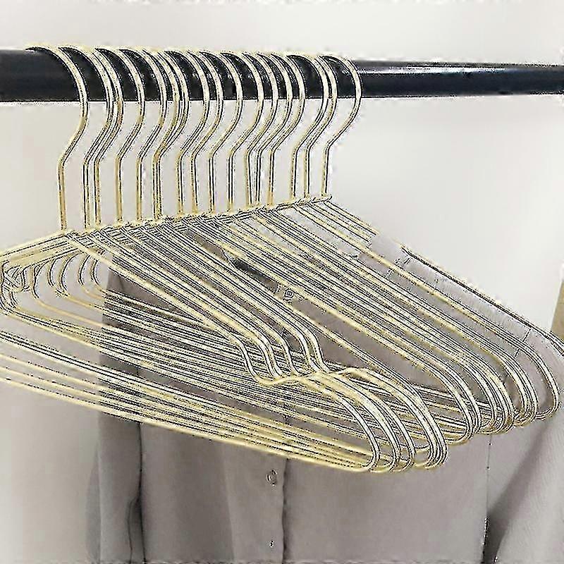 10 Pcs Clothes Hangers Heavy Duty Metal Strong Non-slip Clothing Coat Hanger For Bedroom xi
