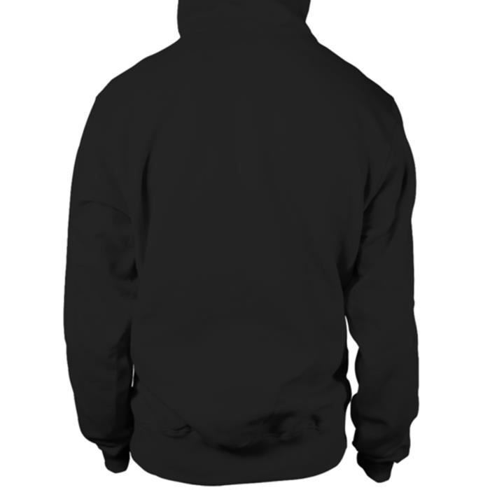 Sweat à Capuche - Yoahann - Noir - Col capuche - Manches longues - Humour