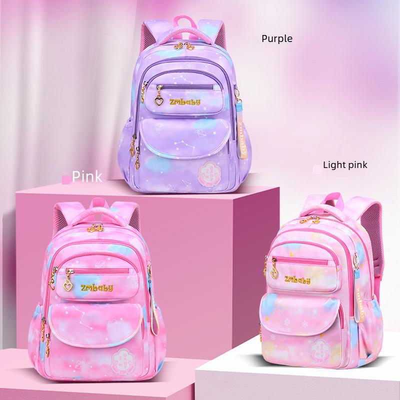 Sesame Primary School Backpack for Girls, 6-12 Years – Cute, Wear-Resistant, Large Capacity.