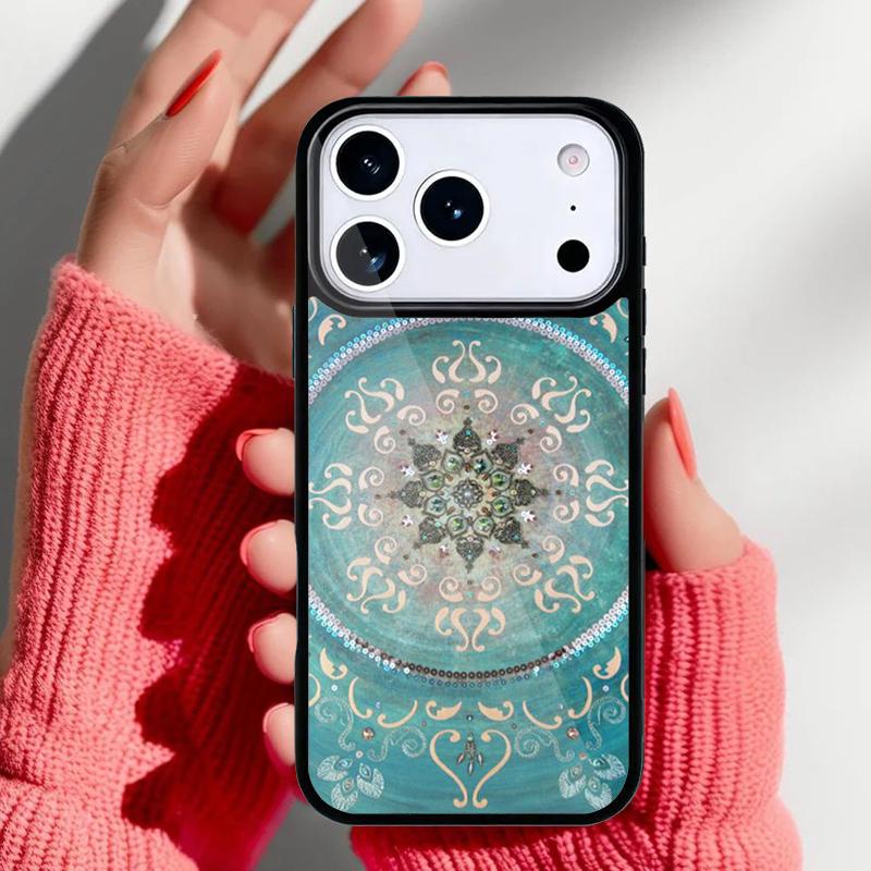 Bohemian Tie Dye Hippie Mandala Phone Case for iPhone 17 16 15 14 13 Pro Max Back Cover for 12 11 Pro Coque